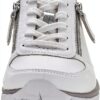 Sneaker Nike Bianco Argento Pelle Suola Leggera Scarpe-4