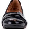 Ballerine donna pelle nero comode slip on casual-4