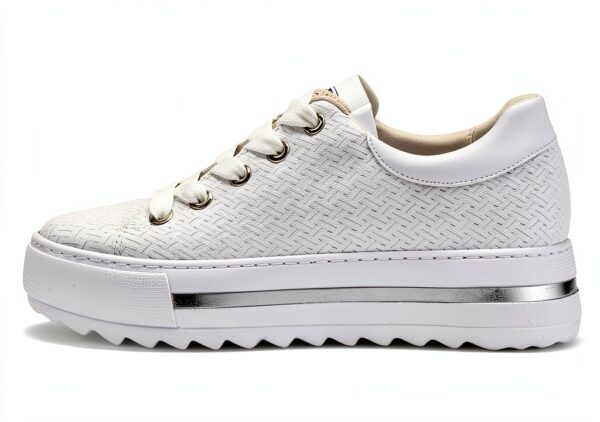 Sneaker Gabor Donna Pelle Grezza Bianco Scarpe Casual-1