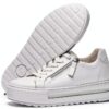 Gabor Sneaker Donna Bianco Pelle Ruvida Tacco Basso-6
