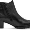 Stivaletti Chelsea Nero Vernice Larga Donna Comfort-3