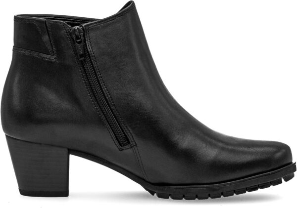 Stivaletti Chelsea Nero Vernice Larga Donna Comfort-3