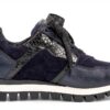 Gabor Sneaker Donna Pelle Stringate Larghezza Comoda Marine-3