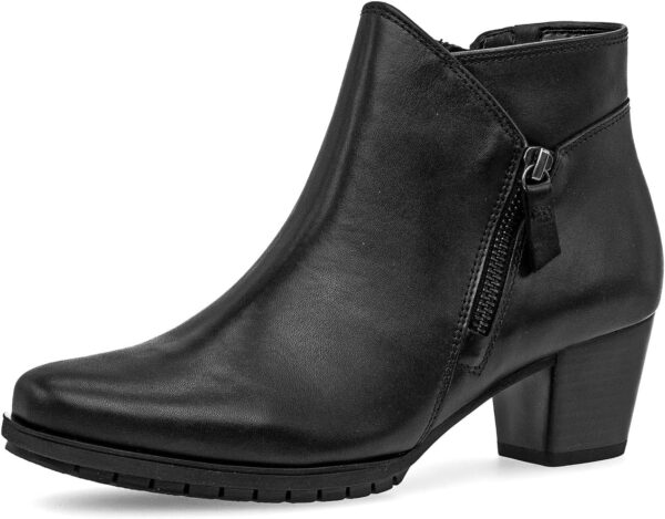 Stivaletti Chelsea Nero Vernice Larga Donna Comfort-0