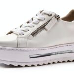 Gabor Sneaker Donna Bianco Pelle Ruvida Tacco Basso-0