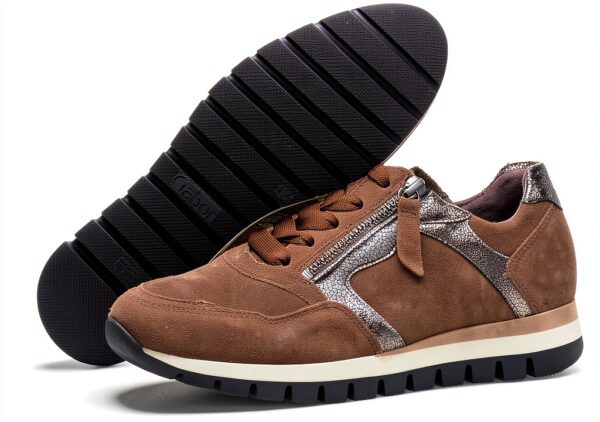 Gabor Sneaker Donna Pelle Stringate Scarpe Basse Comode-7