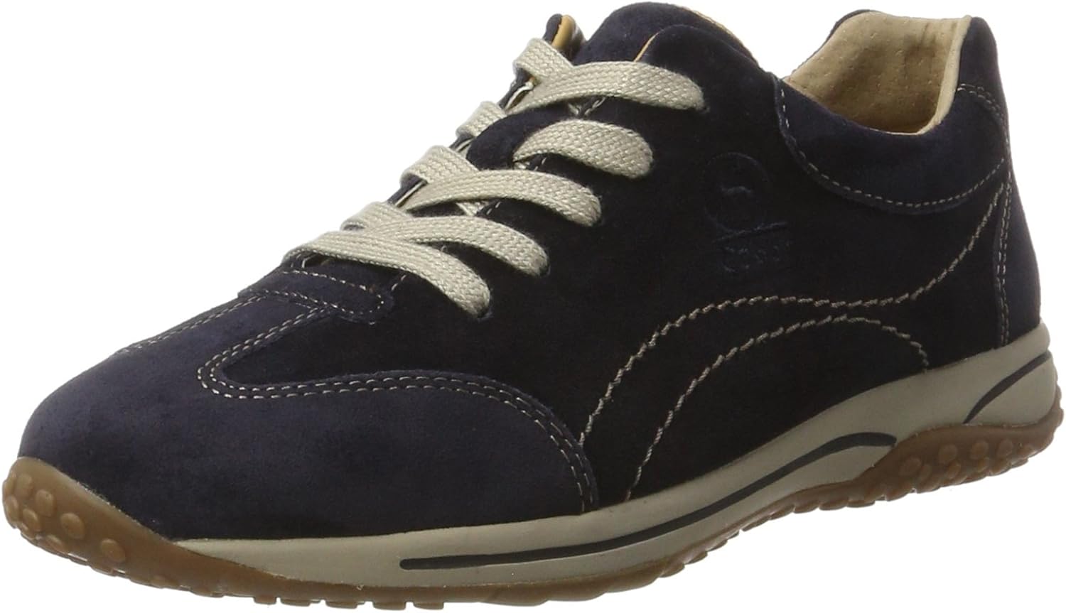 Pavo Monitor Arm installed on a wooden desk with cables organized