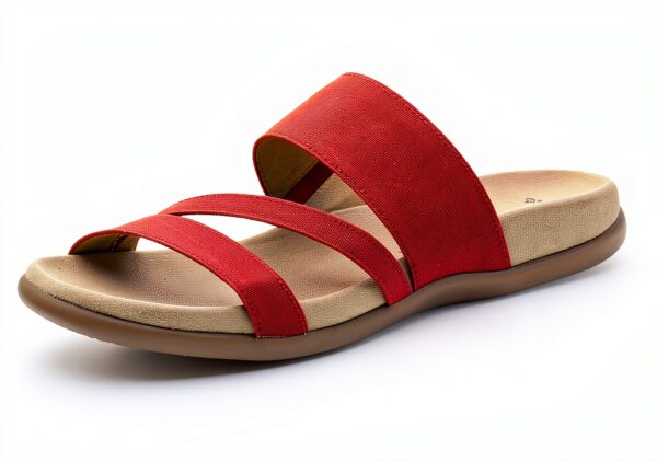 Gabor Zoccoli Donna Pelle Sabot Comode Fiamma Rossa