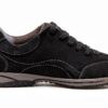 Gabor Sneaker Donna Pelle Nabuk Blu Nero Tacco Piatto-4