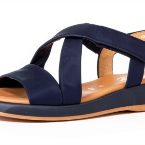 Sandali Gabor donna comodi estivi tessuto velcro-0