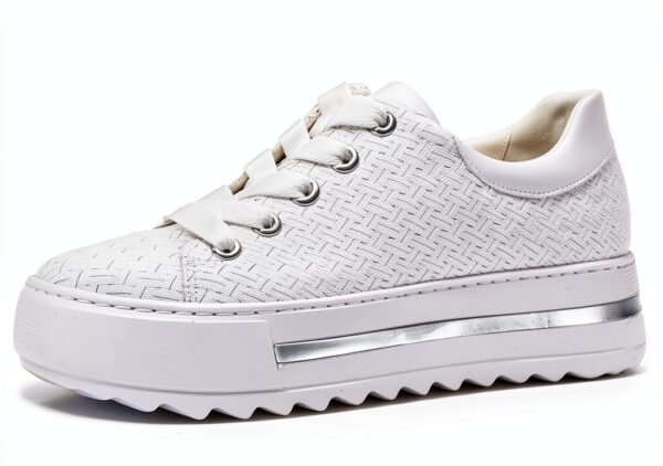 Sneaker Gabor Donna Pelle Grezza Bianco Scarpe Casual-0