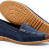 Scarpe basse donna Blu Bianco Peanut 21 comode eleganti-7