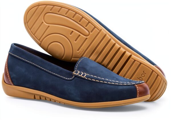 Scarpe basse donna Blu Bianco Peanut 21 comode eleganti-7