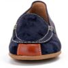 Scarpe basse donna Blu Bianco Peanut 21 comode eleganti-4