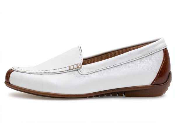 Scarpe basse donna Bianco Peanut 21 Blu comode eleganti-1
