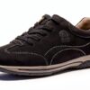 Gabor Sneaker Donna Pelle Nabuk Blu Nero Tacco Piatto-0