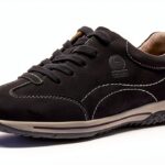 Gabor Sneaker Donna Pelle Nabuk Blu Nero Tacco Piatto-0