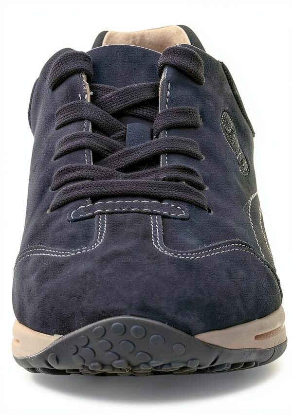 Gabor Sneaker Donna Pelle Nabuk Blu Dark Blue Tacco Piatto-4