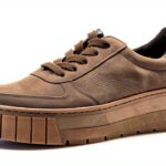 Sneakers Pelle Grezza Braun Fumo Scarpe Basse Stringate-0