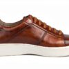 Sneaker Uomo Pelle Cognac Scarpe Basse Casual Comode-3