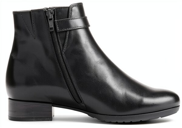 Stivaletti Gabor Nero Vernice Tacco a Blocco Larga-3