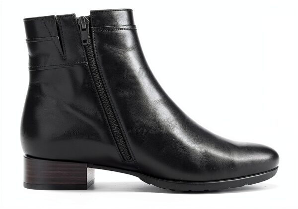 Stivaletti Gabor pelle tacco blocco donna larga cerniera-3