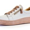 Gabor Sneaker Donna Grigio Lino Bianco Rosa Rouge Casual-0