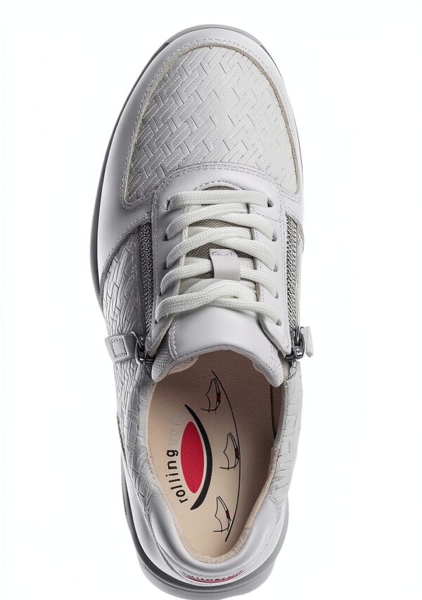 Gabor Sneaker Donna Nubuck Blu Marrone Nero Bianco-5
