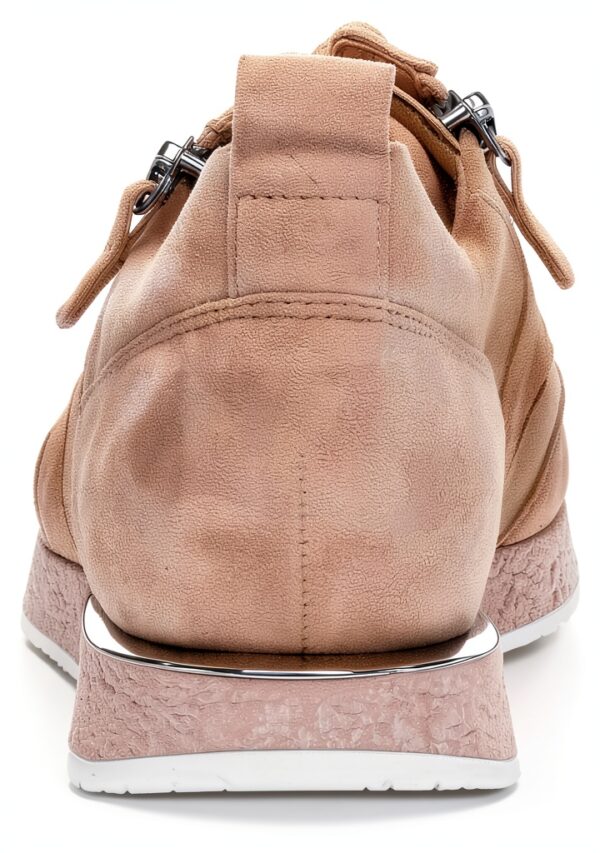 Gabor Sneaker Donna Pelle Scamosciata Grigio Rosso Bianco-2