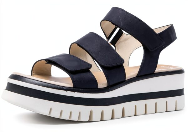 Gabor Sandali Donna Piatto Laccato Comodo Velcro-0