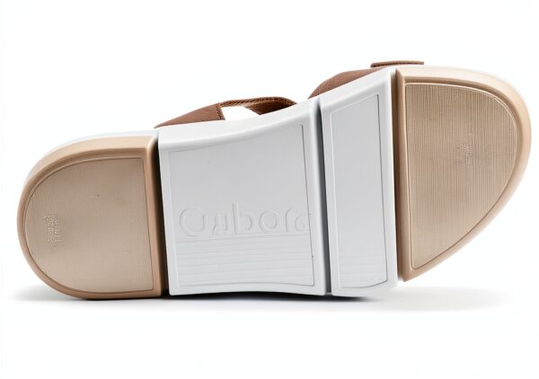 Gabor Sandali Donna Pelle Grigio Comodi Tacco Piatto-6