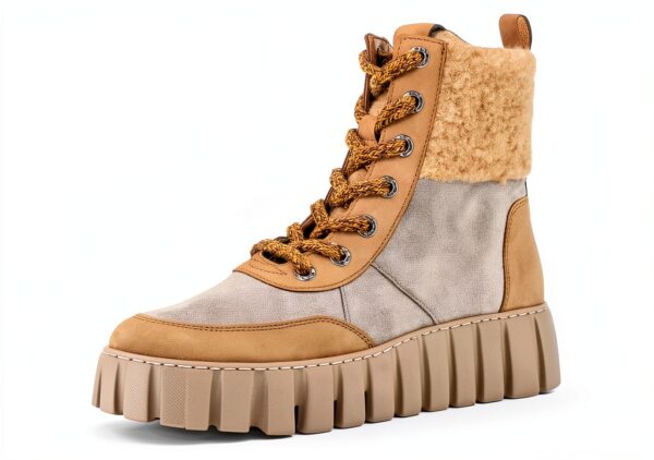 Stivaletti Gabor pelle grezza cerniera donna Desert Wood-0