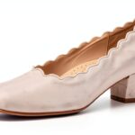 Decolleté Pelle Tacco Alto Scarpe Dirndl Festa Nero-0