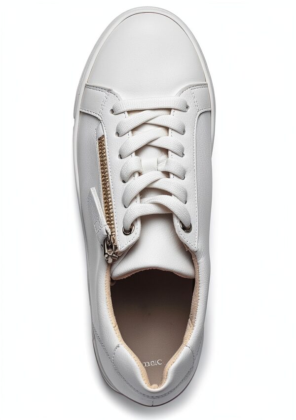 Gabor Sneaker Donna Bianco Pelle Ruvida Tacco Basso-5