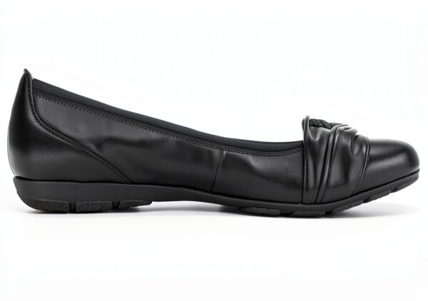 Ballerine donna pelle nero classico elegante comode-3