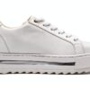 Gabor Sneaker Donna Bianco Pelle Ruvida Tacco Basso-3
