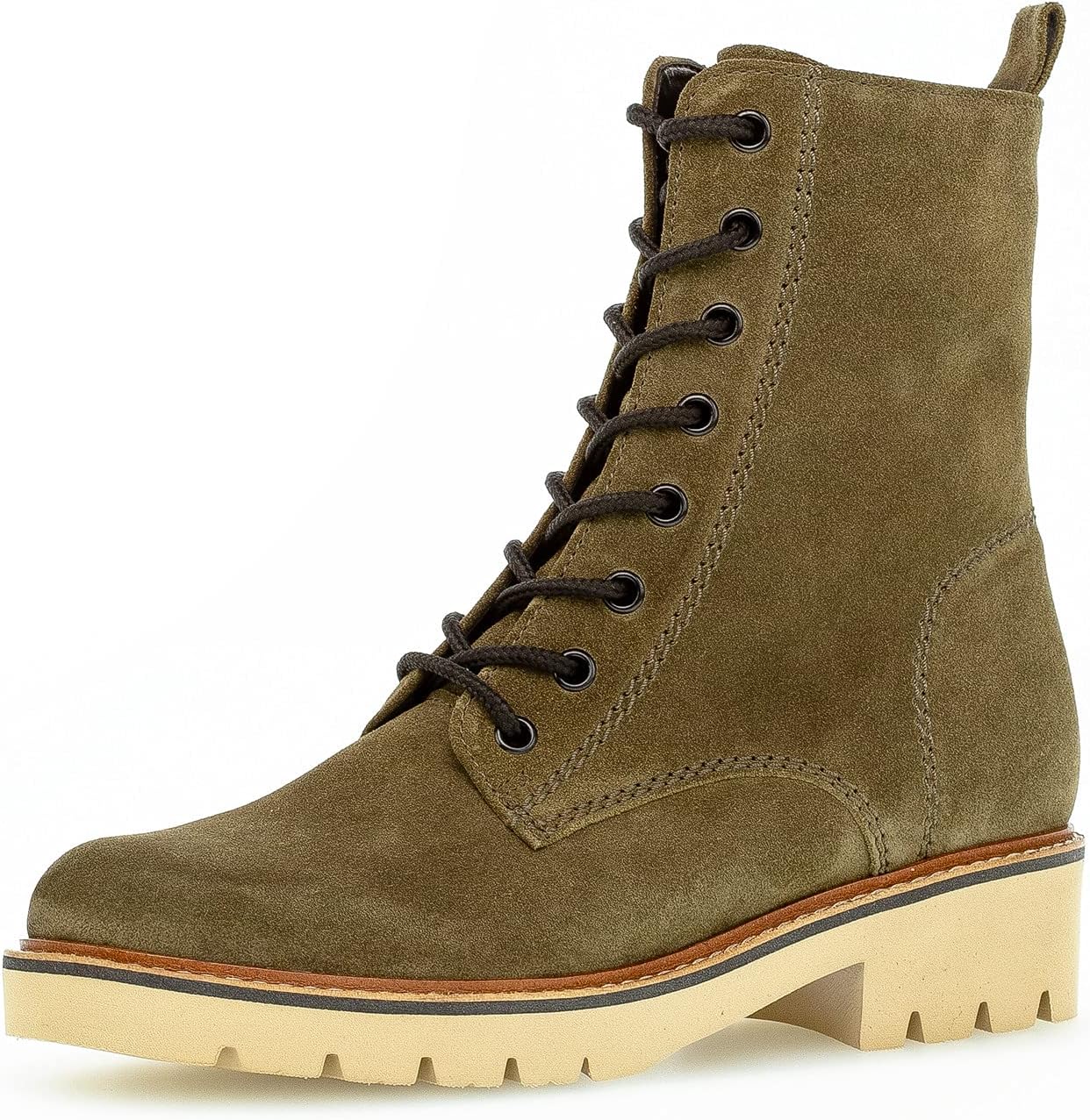 Pavo Monitor Arm installed on a wooden desk with cables organized