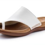 Zoccoli Gabor pelle donna bianco nero tacco piatto-0