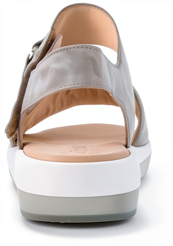 Gabor Sandali Donna Pelle Grigio Comodi Tacco Piatto-2