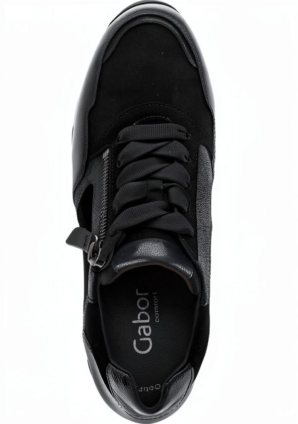 Gabor Sneaker Donna Pelle Larga Nero Scarpe Sportive-5