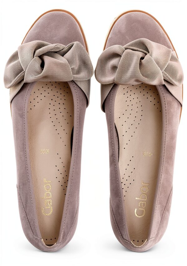 Gabor Ballerine Donna Pelle Grezza Beige Scarpe Estive-6