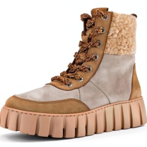 Gabor Stivaletti Donna Pelle Grezza Tacco Piatto Desert Wood-0