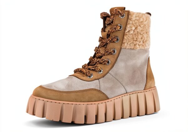 Gabor Stivaletti Donna Pelle Grezza Tacco Piatto Desert Wood-0