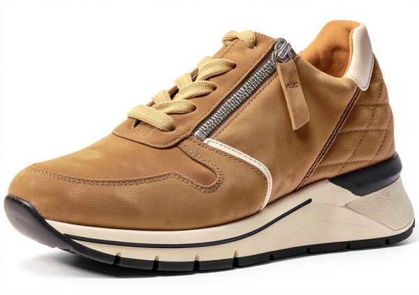 Gabor Sneakers Donna Pelle Comoda Larghezza Extra Beige-0