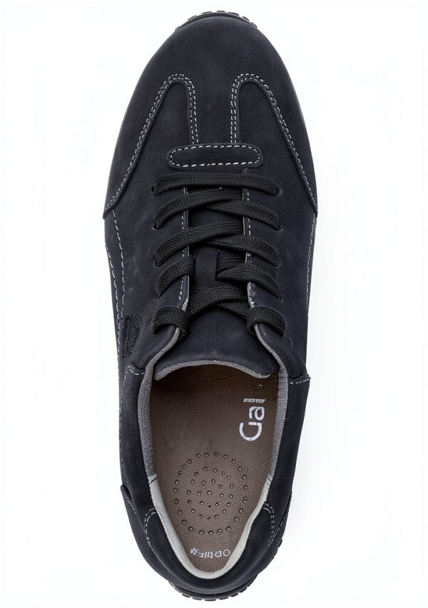 Gabor Sneaker Donna Pelle Nabuk Blu Dark Blue Tacco Piatto-5