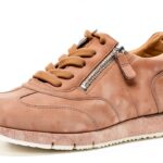 Gabor Sneaker Donna Pelle Scamosciata Grigio Rosso Bianco-0