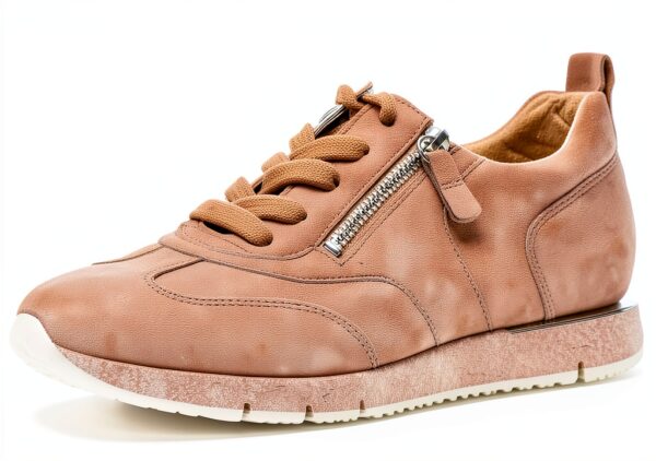 Gabor Sneaker Donna Pelle Scamosciata Grigio Rosso Bianco-0