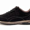 Gabor Sneaker Donna Pelle Nabuk Blu Nero Tacco Piatto-1