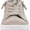 Gabor Sneaker Donna Pelle Grigio Lino Cannella Verde-4