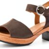 Gabor Sandali Donna Tacco Blocco Velcro Tessuto Estivi-0